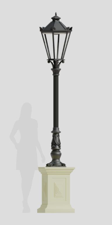 Latarnia ogrodowa A7/P/L (z postumentem).