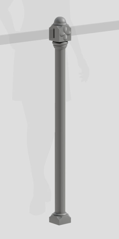 Płotek S3, element systemu grodzącego