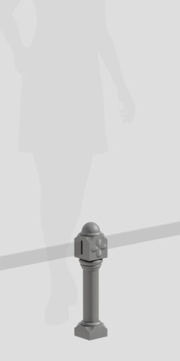 Płotek zbudowany w oparcu o element S9