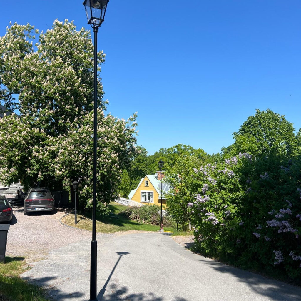 Klasyczna oprawa 02 Luna A, słup Echo zdjęcie wykonane w Sztokholmie, Szwecja