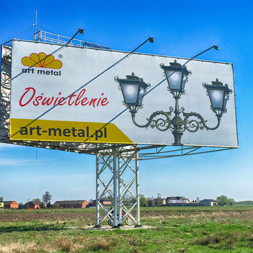 Konstrukcje metalowe Baner reklamowy