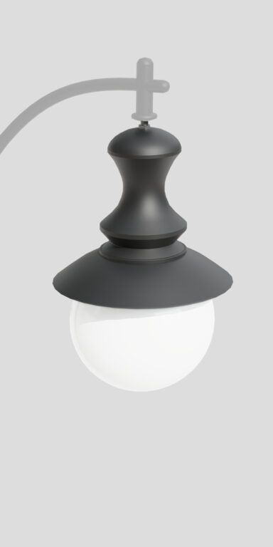 Klasyczna oprawa 05 Dawid, z białym kloszem