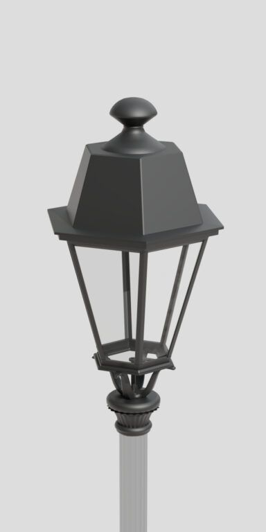 Klasyczna oprawa 01D Vera, na słupku