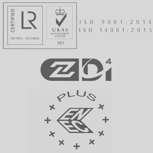 Certyfikaty LRQA, ISO, ENEC+, Zhaga D4i....